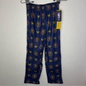 Nwt NBA Denver Nuggets Boys Navy Pajamas Pants Size Small 8